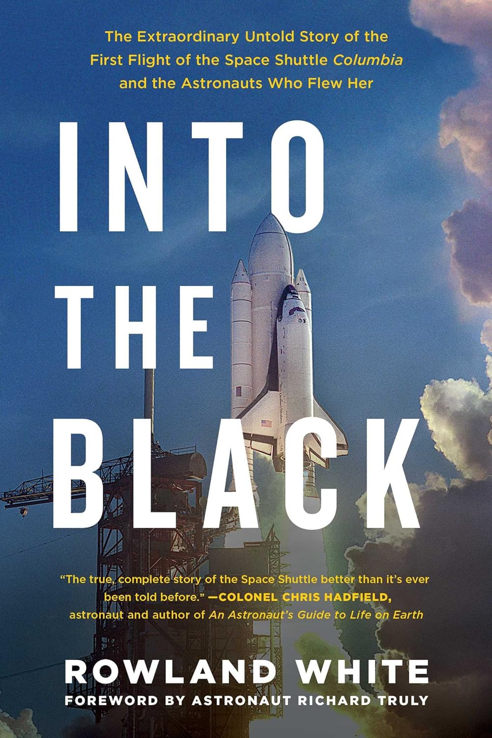 The cover of the book Into the Black by Rowland White