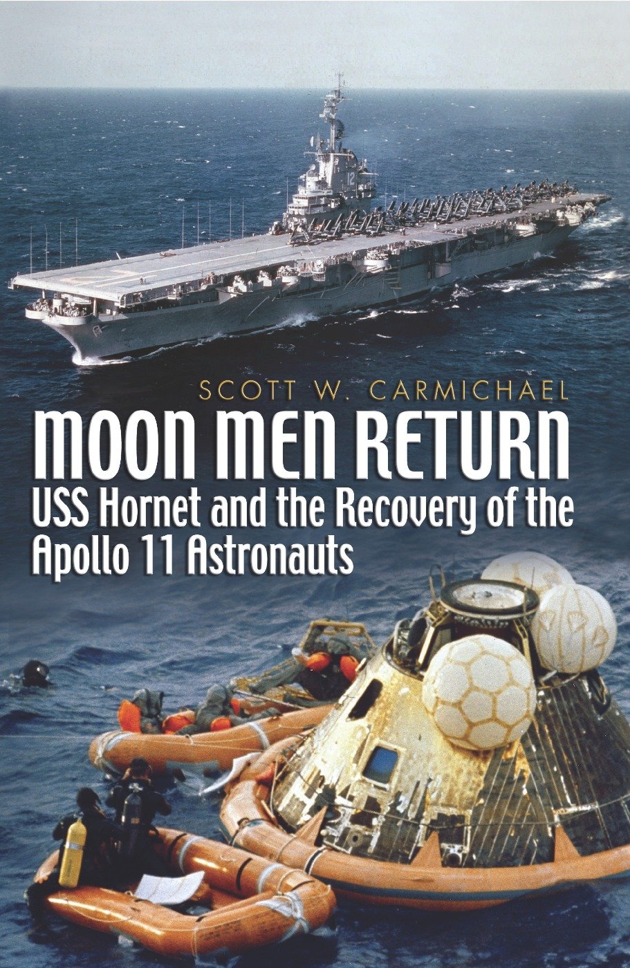 The cover of the book Moon Men Return by Scott Carmichael