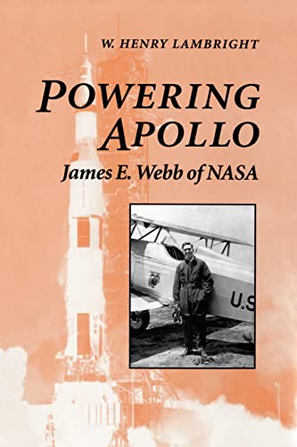 The cover of the book Powering Apollo by W. Henry Lambright