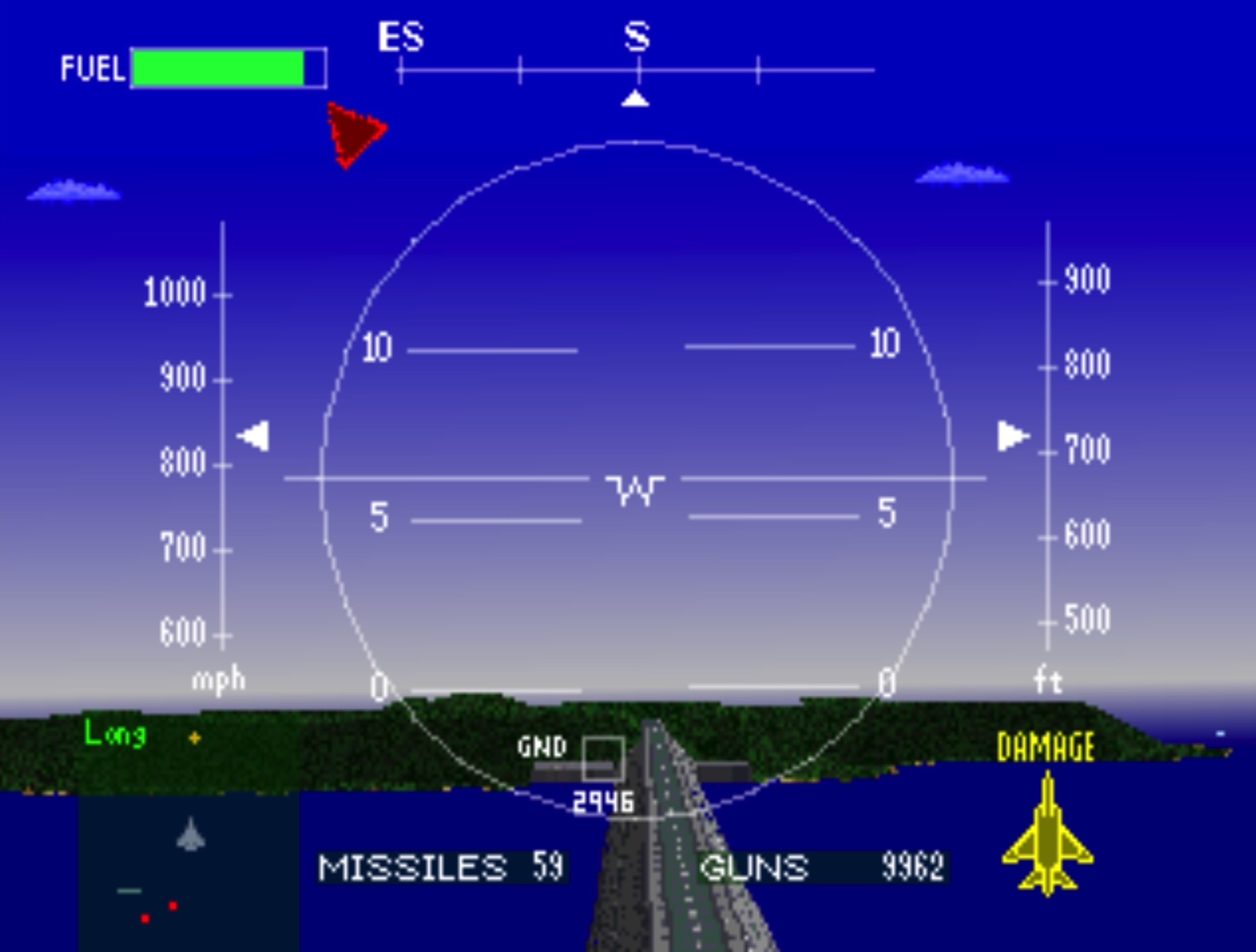 A screenshot from Air Combat